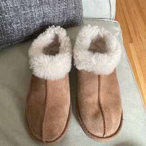 UGG Cream Shearling Slippers